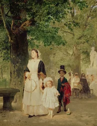Promenade in den Tuileriengärten, 1855